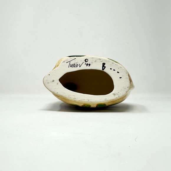 Vintage Turov Cat Ceramic Fruit Design Signed Limited Edition Circa '99 - Picture 5 of 7